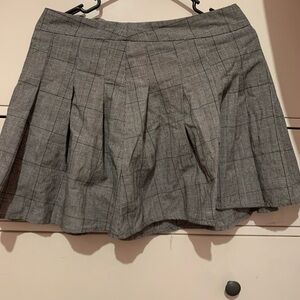A gray skirt
